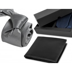 TIE CP051 + LEATHER WALLET