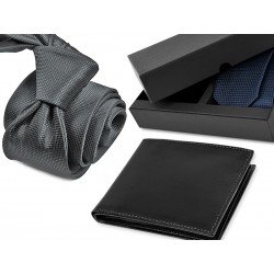 TIE CR055 + LEATHER WALLET